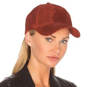 Rag & Bone Marilyn Baseball Cap in Rust